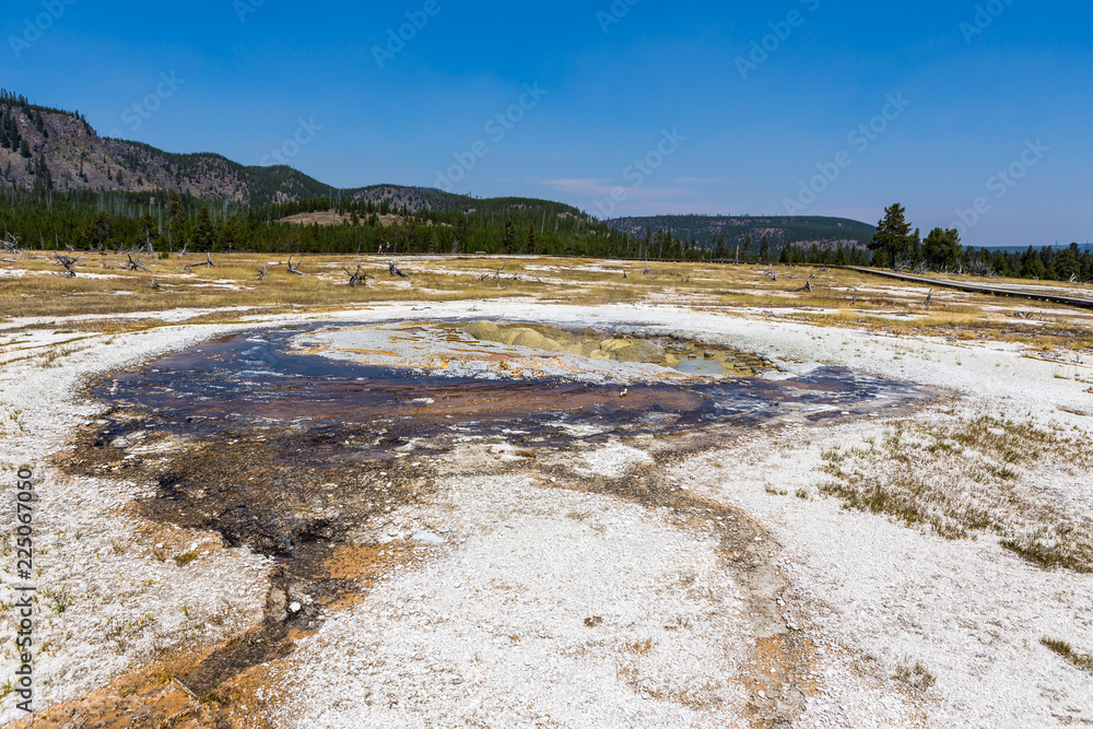 Salt side of hot spring (Yellowstone NP) Salt side of hot spring (Yellowstone NP)