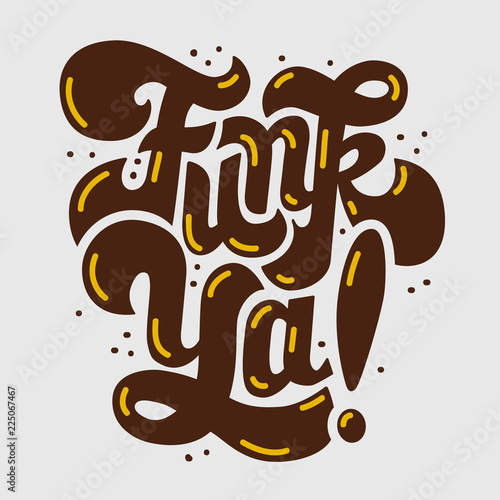 Funk Music Lettering Type Design Vector Image