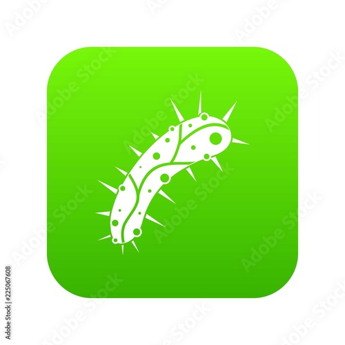 Virus icon digital green for any design isolated on white vector illustration