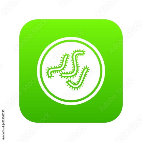 Lot of bacteria icon digital green for any design isolated on white vector illustration