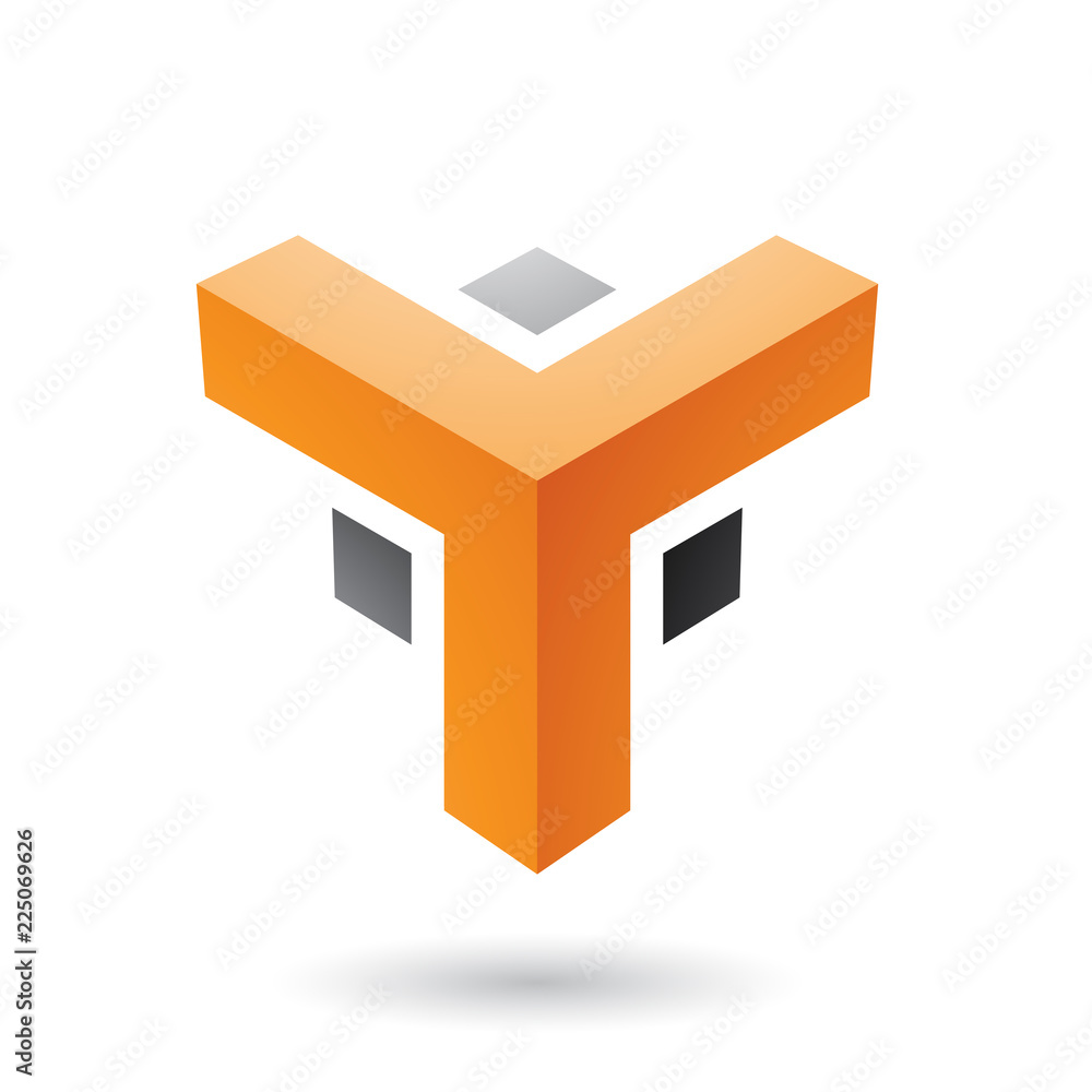 Orange and Black Futuristic Corner Shape Vector Illustration Orange and Black Futuristic Corner Shape Vector Illustration