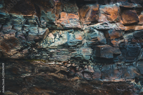 Natural Colored Rock wall