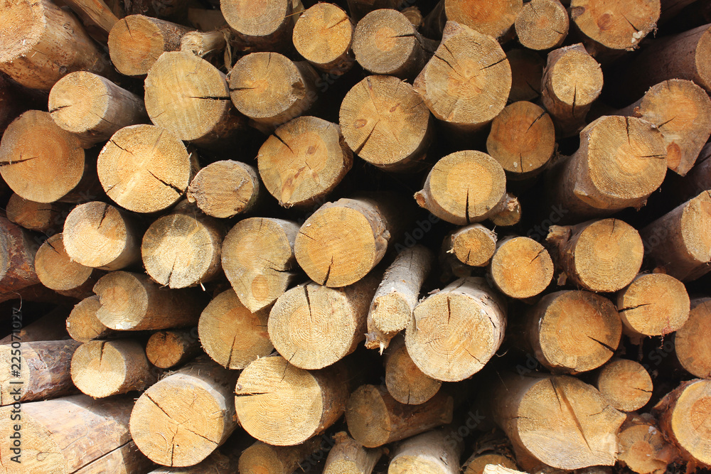 Background of firewood. Wooden background. Folded firewood Background of firewood. Wooden background. Folded firewood