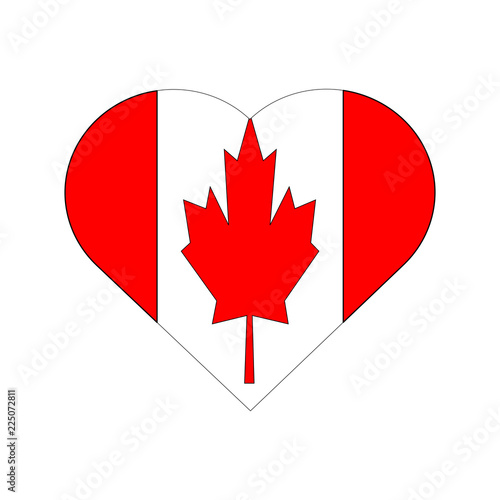 With love to Canada. Vector...