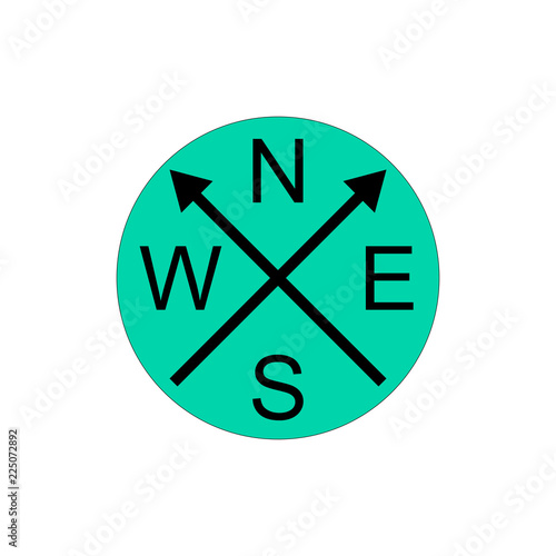 Compass vector icon logo