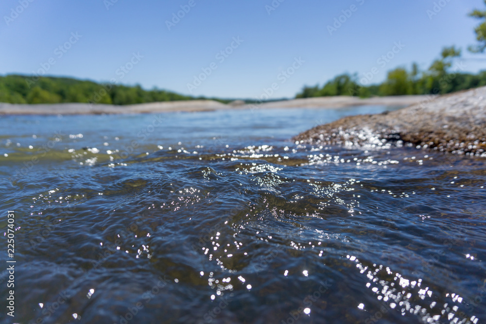 Flowing river water rapids closeup Flowing river water rapids closeup