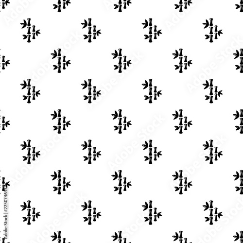 Natural bamboo pattern vector seamless repeating for any web design