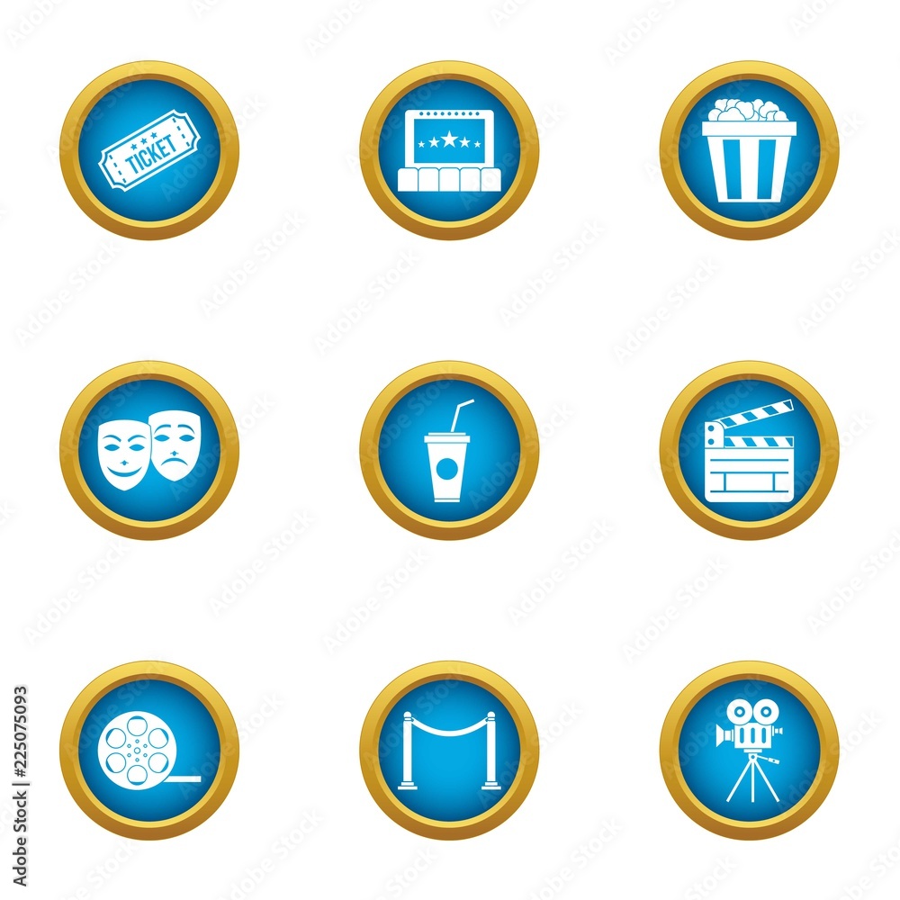 Admission icons set. Flat set of 9 admission vector icons for web isolated on white background Admission icons set. Flat set of 9 admission vector icons for web isolated on white background