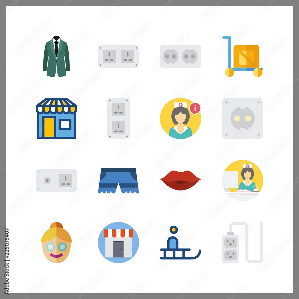 16 smile icons set 16 smile icons set