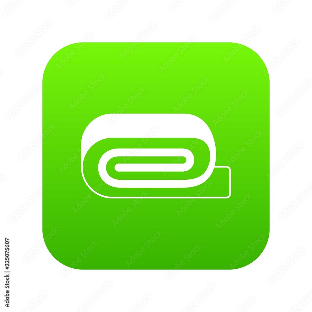Spa towel icon digital green for any design isolated on white vector illustration Spa towel icon digital green for any design isolated on white vector illustration