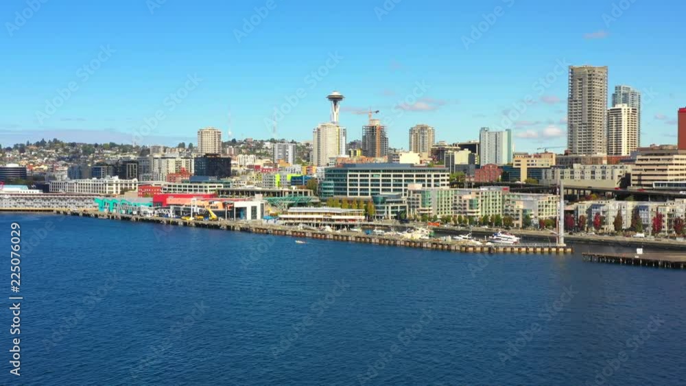 Arriving in Seattle aeria lvideo