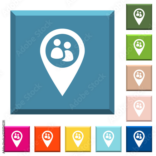 Free Download Fleet tracking white icons on edged square buttons - GFXLoad