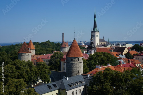 Tallinn: Blick vom Domberg auf die Unterstadt