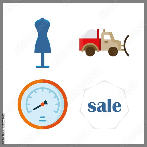 traffic icon. snowplow and shopping tolls vector icons in traffic set. Use this illustration for traffic works.