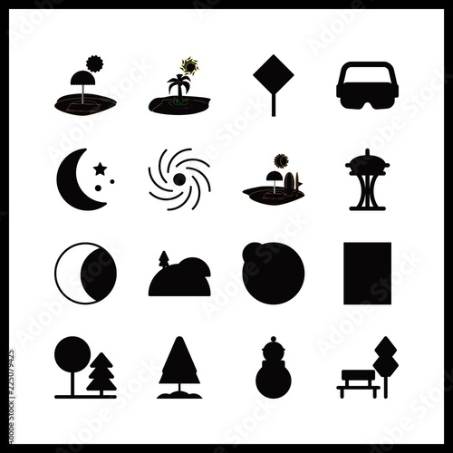 cloud icon. road and moon vector icons in cloud set. Use this illustration for cloud works.