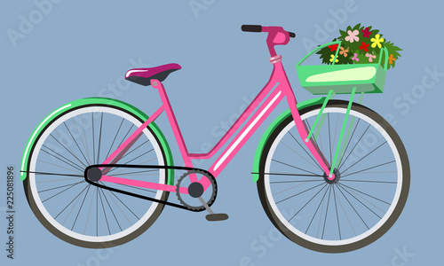 Bike with flowers