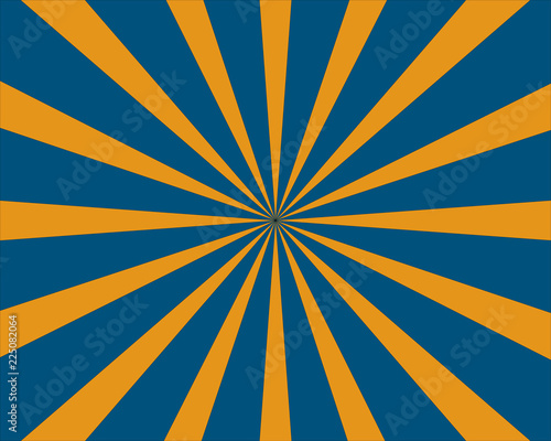 Fondo de estallido naranja y azul.