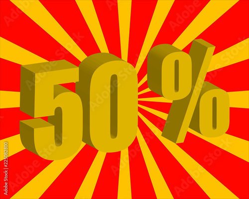 Rebajas del 50 por ciento. 