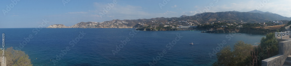 panorama agia pelagia village crete greece panorama agia pelagia village crete greece
