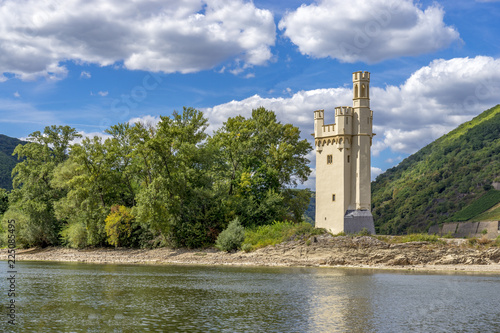 Rhine Fortress Maeuseturm in the UNESCO World Heritage Upper Middle Rhine Valley