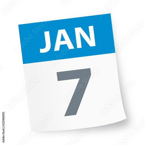 January 7 - Calendar Icon