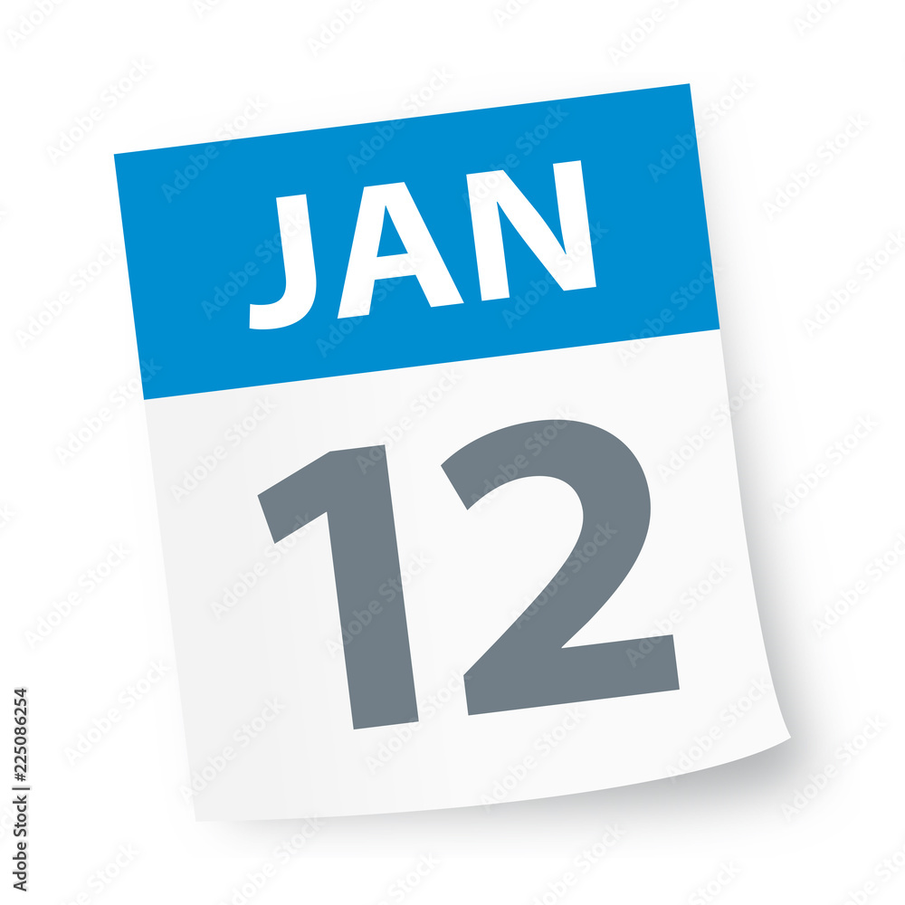 January 12 - Calendar Icon January 12 - Calendar Icon