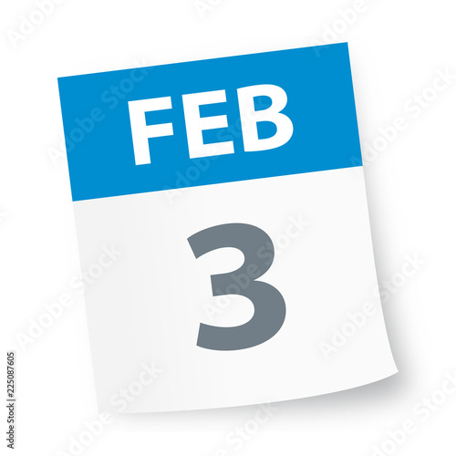 February 3 - Calendar Icon