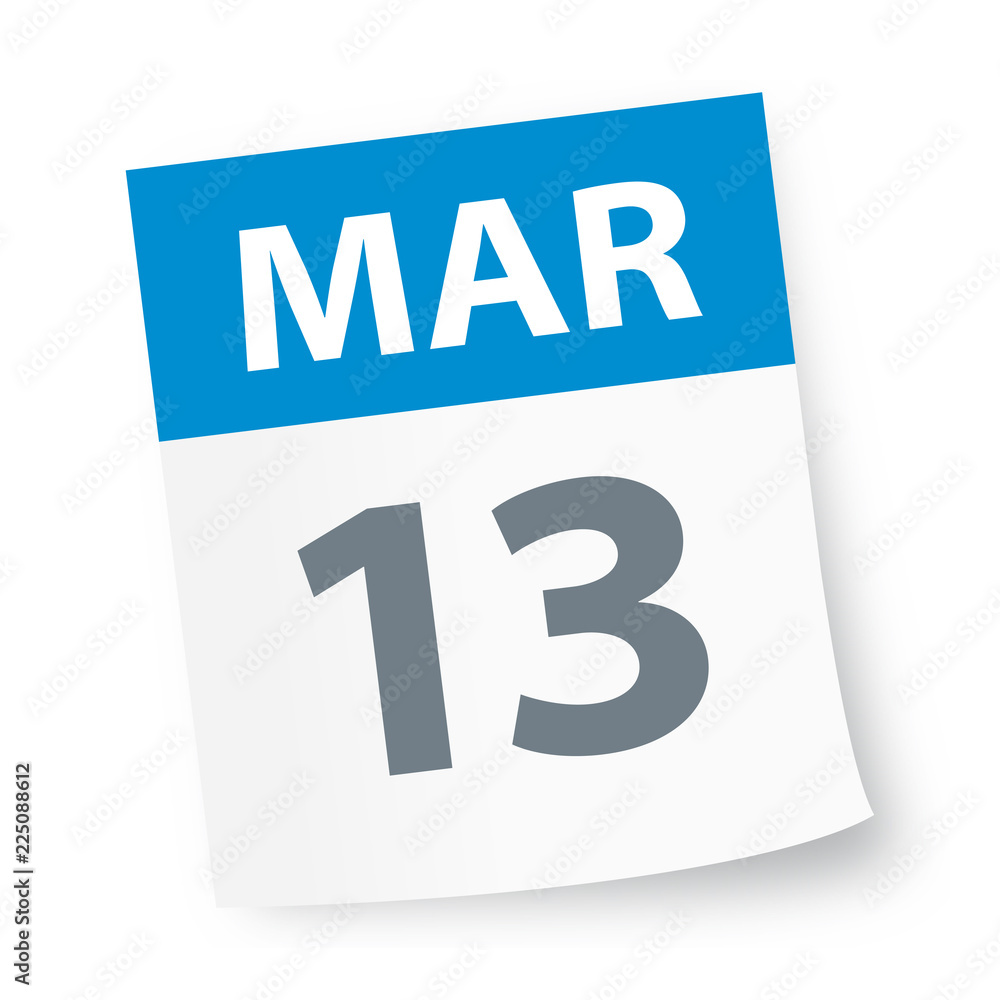March 13 - Calendar Icon March 13 - Calendar Icon