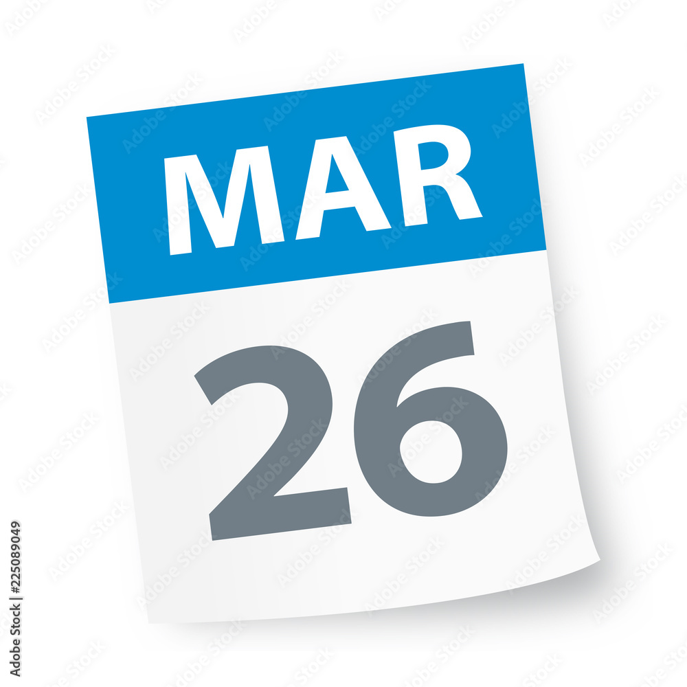 March 26 - Calendar Icon March 26 - Calendar Icon