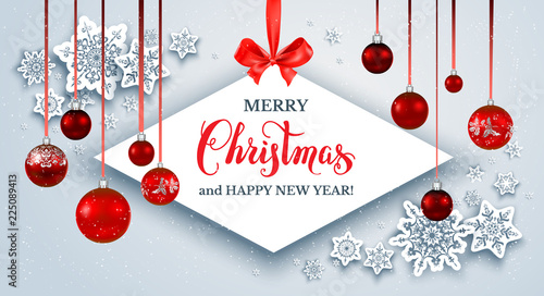 Winter Christmas holiday banner