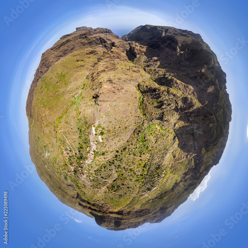 Masca Valley 360° Little Planet
