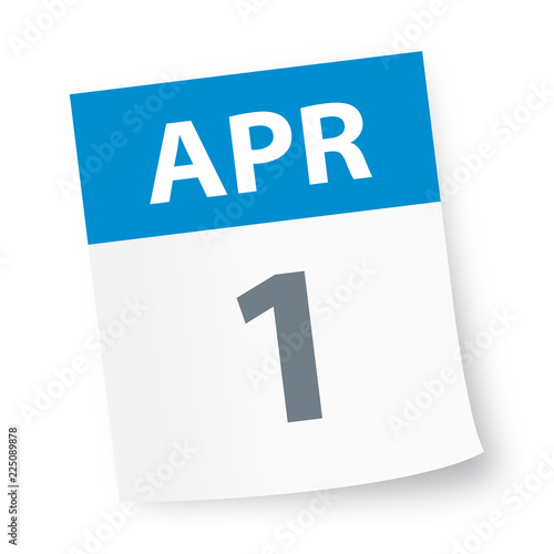 April 1 - Calendar Icon