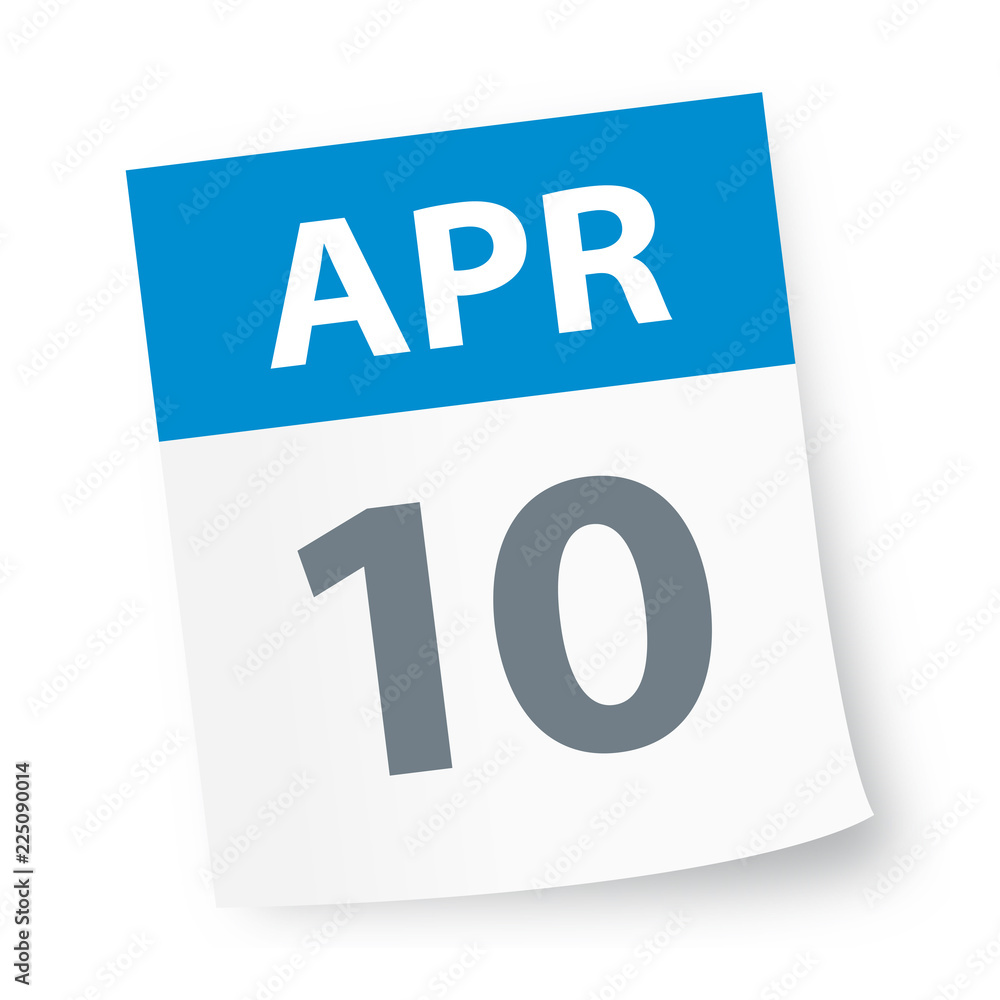 April 10 - Calendar Icon April 10 - Calendar Icon