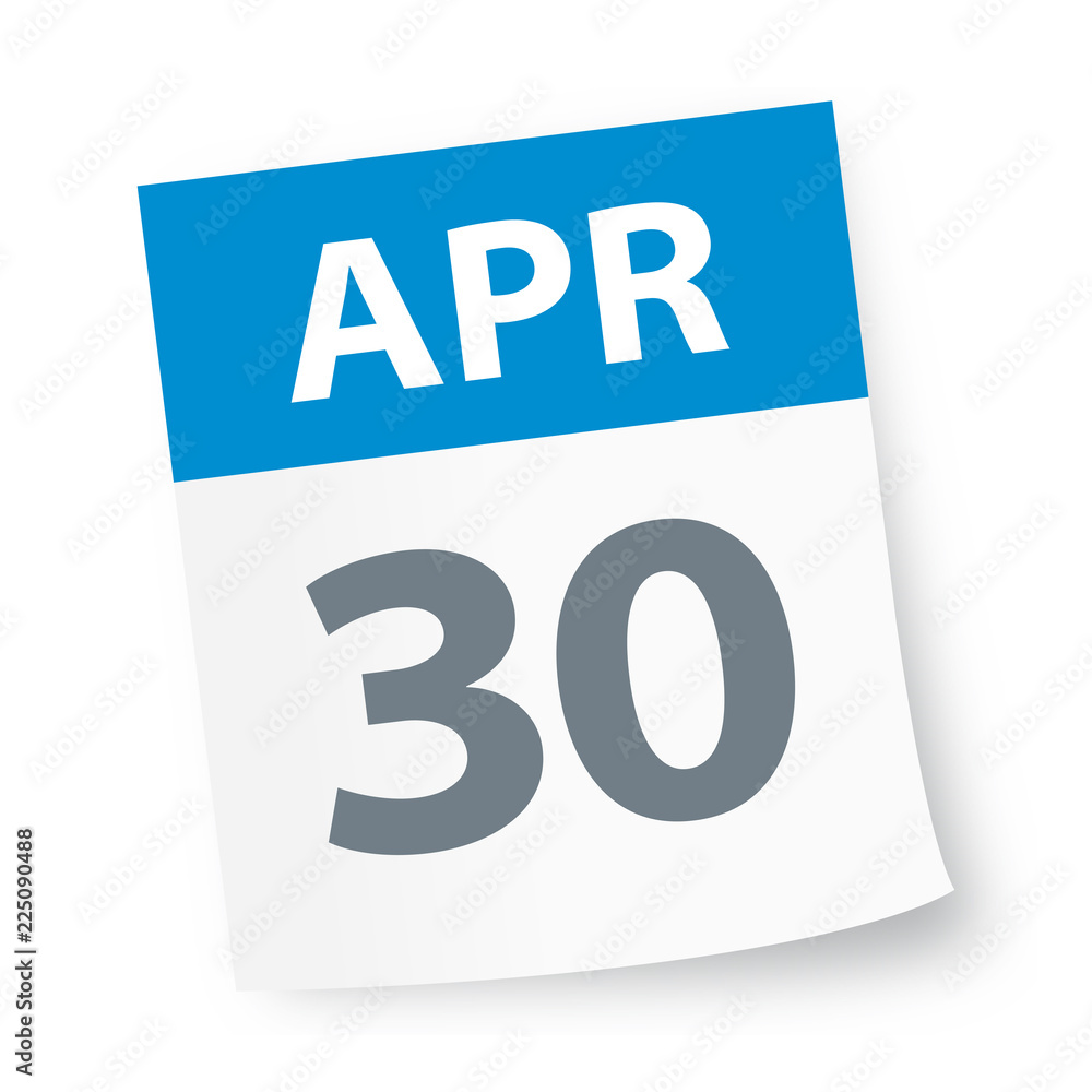 April 30 - Calendar Icon April 30 - Calendar Icon