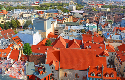 View of old town in Riga, Latvia
