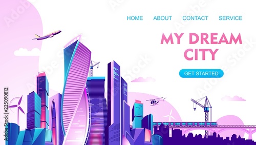 City landscape concept