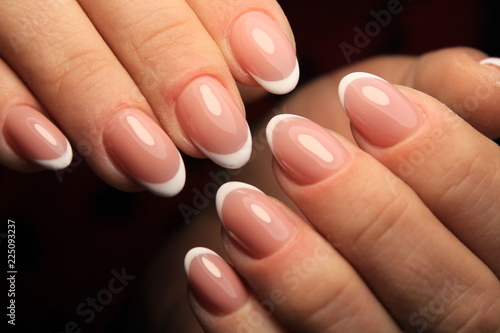 beautiful light manicure