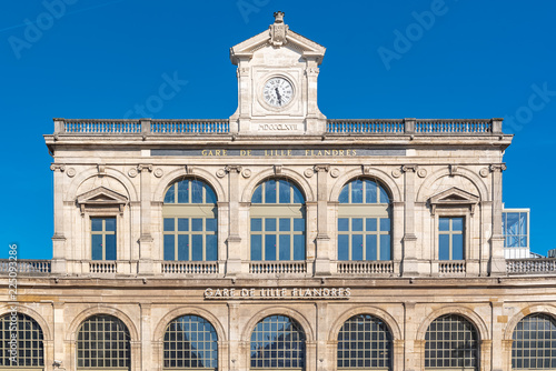Lille, station of Lille-Flandres, facade 