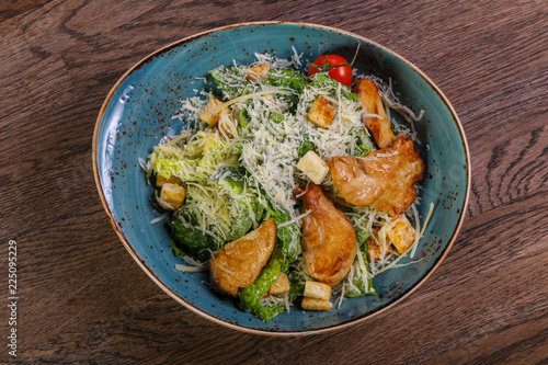 Caesar salad with chicken