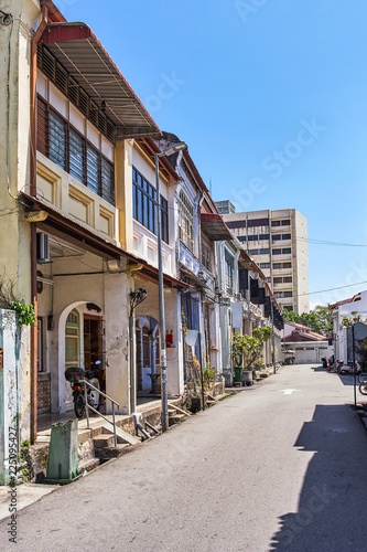 View of Georgetown streets, Penang island, Malaysia
