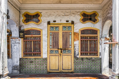 Old house in Penang island, Georgetown, Malaysia