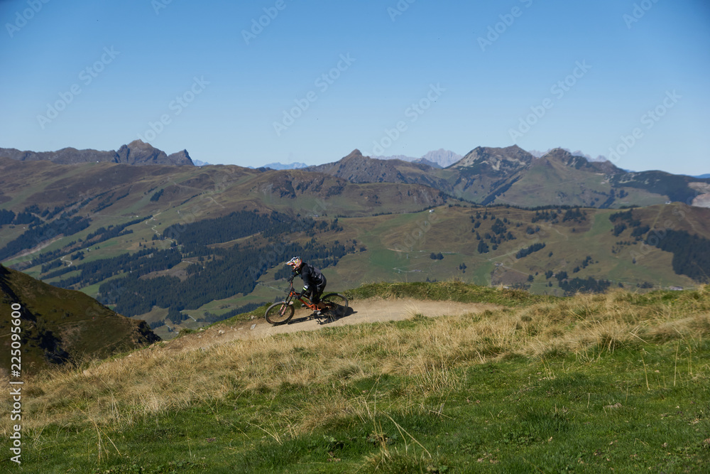 Mountainbike on the mountain