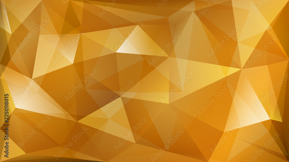 Abstract polygonal background of many triangles in yellow colors Abstract polygonal background of many triangles in yellow colors