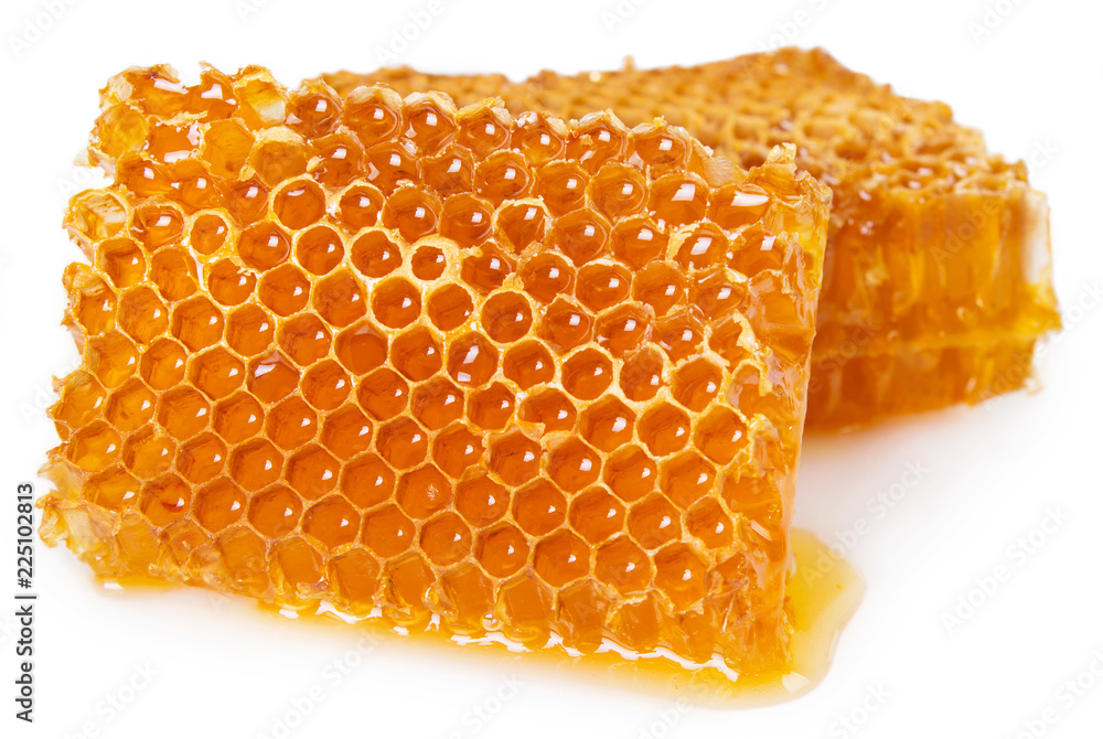 Honeycomb on white background Honeycomb on white background