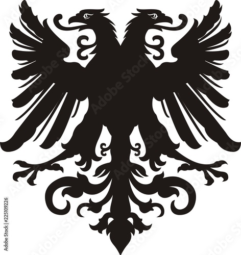 Heraldic eagle tatto