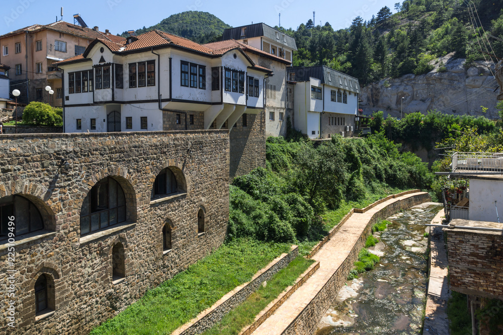 Old Medieval Bridge at the center of town of Kratovo, Republic of Macedonia