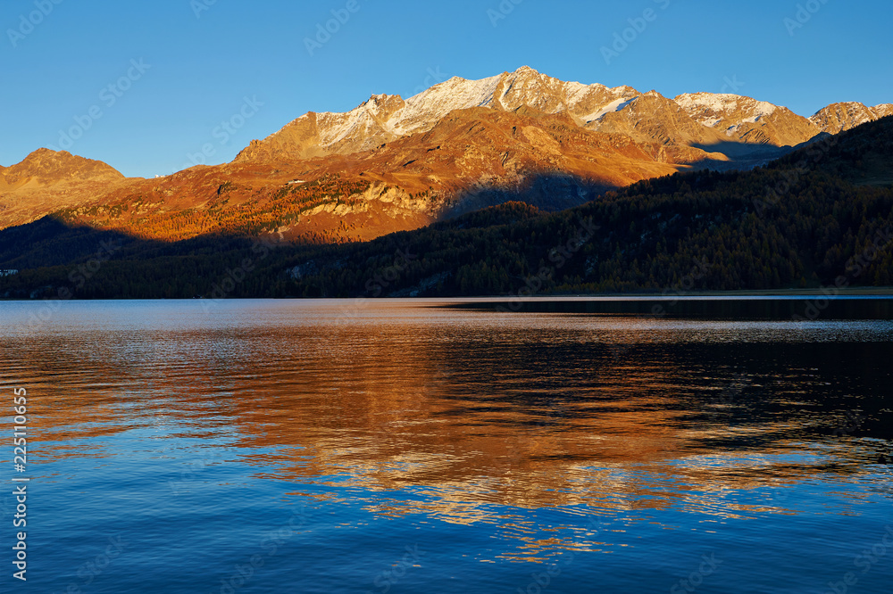 Sunset on the Swiss lake