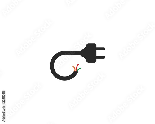 electric Plug logo vector