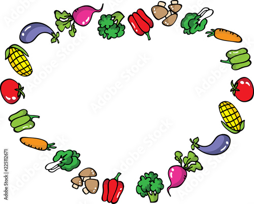 vegetables icon vector drawing photo