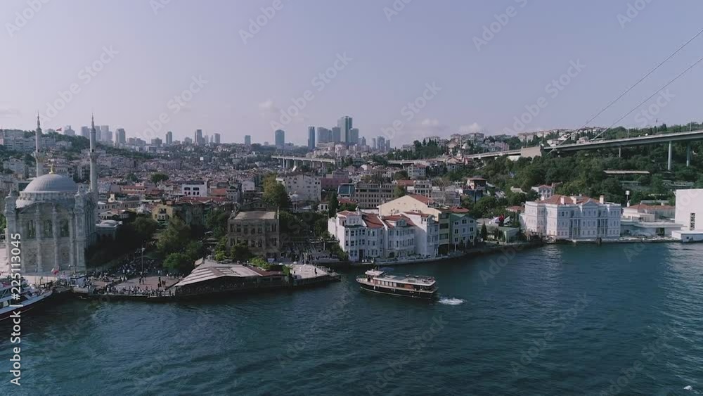 say time shoot of Ortakoy area, Istanbul, Bosporus, Turkey say time shoot of Ortakoy area, Istanbul, Bosporus, Turkey